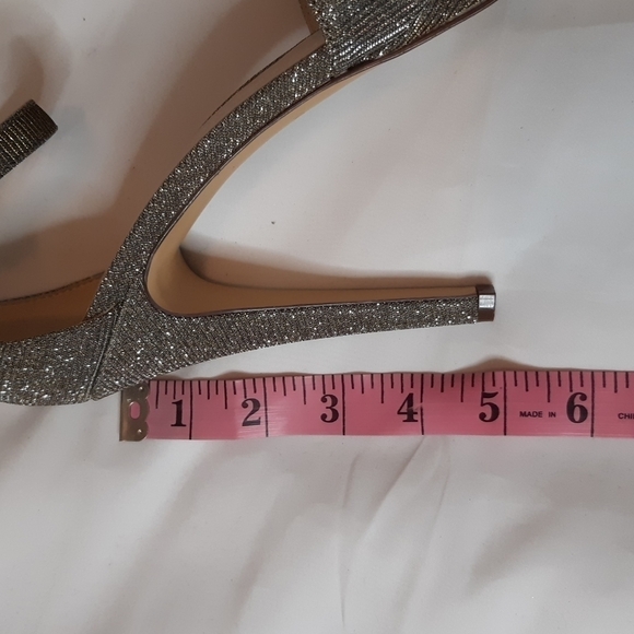 NINE West sparkly Silver And Gold heels Sz-10 - Picture 8 of 8